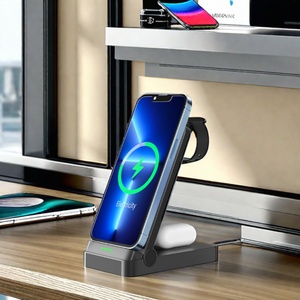 แท่นชาร์จไร้สาย PD แบบพกพา3-in-1 OEM 15W แบบพับได้อเนกประสงค์สำหรับ iPhone Series ที่ชาร์จไฟฟ้า3 One - Product Image 6