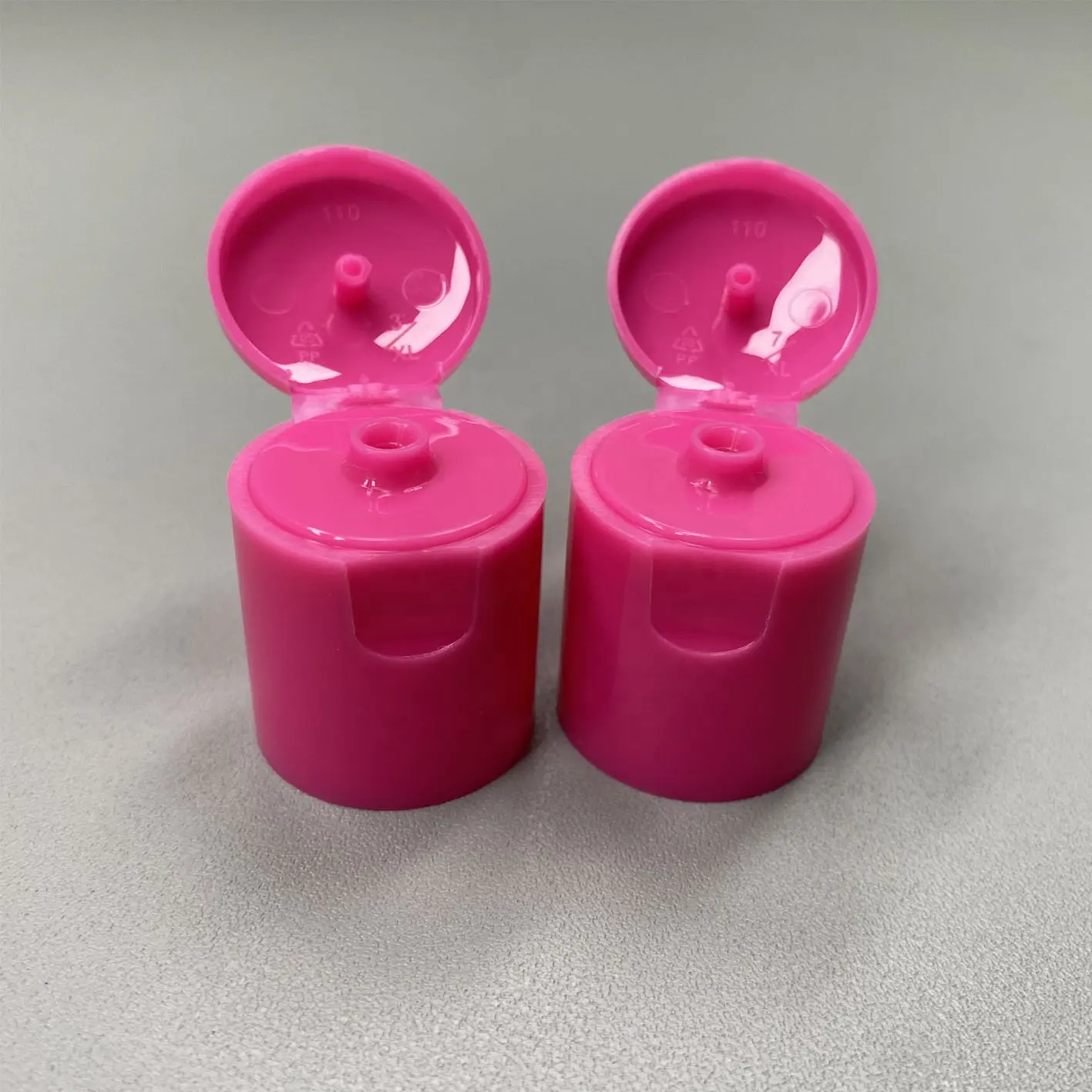 22MM Snap Cap PE PET Shampoo Shower Gel Bottle Closures Good Sealing Plastic Flip Top Caps