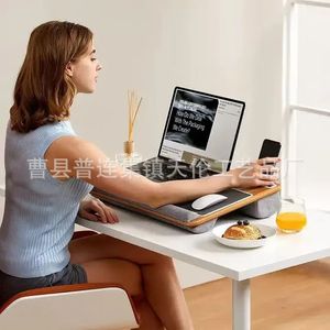 Wooden laptop desk, foldable, portable lap <b>table</b>, <b>car</b> office <b>table</b>, bed <b>table</b> - Product Image 2