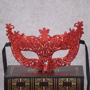 Maschera per Occhi Arancione per Halloween, Carnevale, Feste in Maschera, in Plastica <span class=keywords><strong>Nera</strong></span> Riutilizzabile, Mezza Faccia, Leggera per Occasioni all'Aperto - Product Image 6