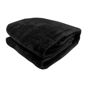 Black Fleece <strong>Blanket</strong> Sherpa Throw <strong>Blanket</strong> Winter <strong>Kingsize</strong> Printed <strong>Blanket</strong> - Product Image 1