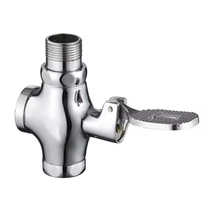 Vanne de chasse au pied à pédale en laiton chromé de haute qualité Double chasse comme vanne de chasse, adaptée à une utilisation en hôtel - Product Image 1