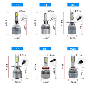 Bombillas LED para Faros Delanteros de Automóvil C6 H4 12V 36W 3800lm 6500K COB Chip, Ajuste Universal, con 2 Años de Garantía, Venta al Por Mayor - Product Image 2
