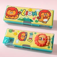 Boîte à crayons et étui magnétique en PVC à double face de grande capacité personnalisé XPM pour l'école et le bureau
