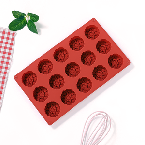 MUYULINS Factory can customize 15-cavity heart-shaped LFGB non-stick BPA Free <b>silicone</b> mousse cake mold - Product Image 6