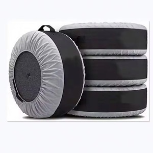 Muestra gratuita de fábrica: Fundas universales para neumáticos, protector de ruedas de vinilo resistente para camiones, SUV, remolques, caravanas, cubiertas para ruedas de RV - Product Image 1