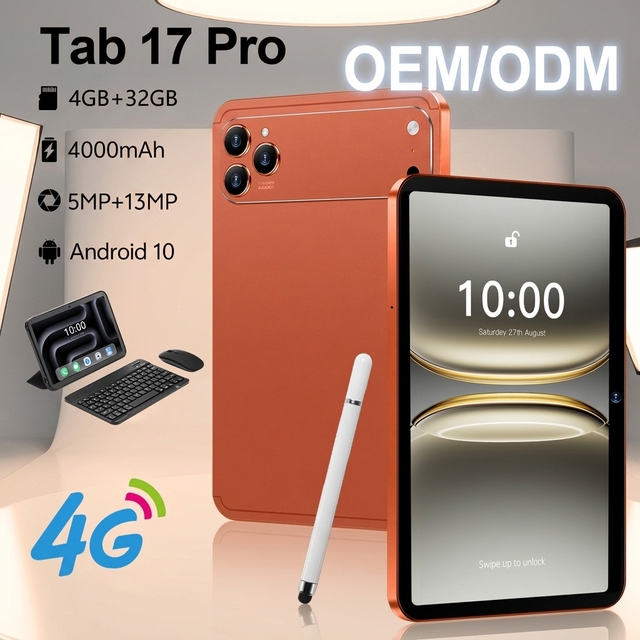 YPORANGE Tab 17 Pro MTK Octa Core Metal Shell New Tablet PC 10.1" HD Screen Wi-Fi 4G Dual-SIM 4GB+32GB Android 10