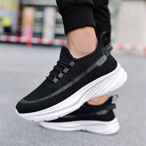 Zapatillas Deportivas Casuales de Punto con Logotipo Personalizado al por Mayor, Zapatillas para <span class=keywords><strong>Hombre</strong></span>, Zapatillas para Correr - Product Image 6
