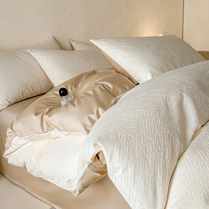 Ensemble <span class=keywords><strong>de</strong></span> literie en jacquard paisley 100% coton - Vert sauge doux et luxueux - Linge <span class=keywords><strong>de</strong></span> lit 4 pièces pour chambre à coucher - Product Image 6