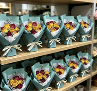 Diffuseur de fleurs séchées artisanal pour voiture, mini décoration écologique longue durée pour grille d'aération, diffuseur de parfum romantique pour voiture