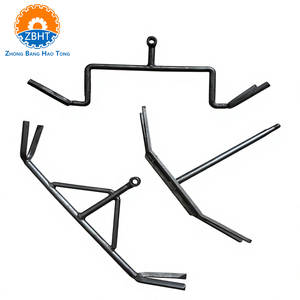 Support de suspension de carcasses de moutons en acier inoxydable 304 robuste à double fourche pour ligne de traitement d'abattage - Product Image 2
