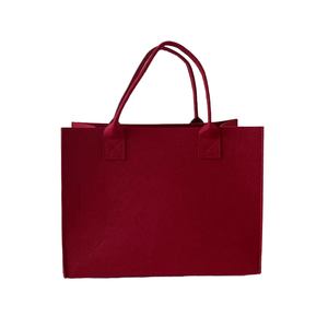 定制网红毛毡手提包带小红书同手提袋字母图案厂家直销批发 - Product Image 3