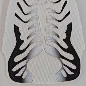 Parte Superior de Calzado Deportivo para Hombre, Transpirable y Cómoda, en Blanco y Negro, de PVC y Malla, Semielaborada, Personalizable y de Alta Calidad - Product Image 2