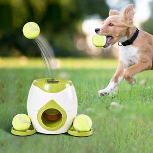 Lanciatore Automatico di Palline per Cani Ecologico in Plastica per Interni/Esterni, Macchina Interattiva Moderna e Classica per Lanciare Palline da Tennis - Product Image 2