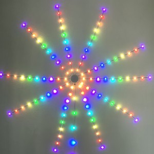 5V Magic Color Firework Lights USB Low Voltage LED Decorative for Voice Control RGB Atmosphere Dimmable Residential Use 10000H