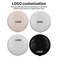 Produsen cermin saku Mini Led Makeup portabel kecil perjalanan kustomisasi jumlah besar peredupan Stepless dengan lampu