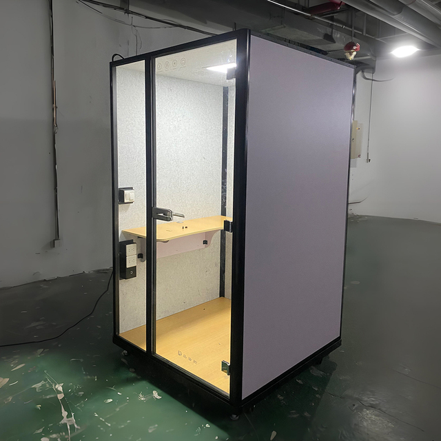 NEW Movable SoundProof Office Pod Phone Booth Acoustic Office Vocal Recording Pod for for Office & Warehouse