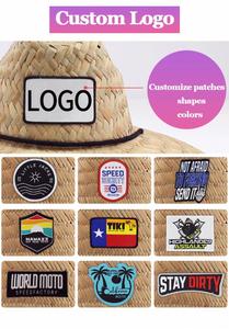 Wholesale Custom Logo Tropical Sun Shade Wide Brim <b>Straw</b> Beach <b>Hats</b> Uv Resistant Natural Material Lifeguard <b>Straw</b> Sun <b>Hats</b> - Product Image 5