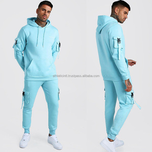 OEM al por mayor ropa de calle hombres con capucha chándal Atlético Casual manga completa Jogging chándal de algodón hombres chándales de invierno conjuntos - Product Image 2