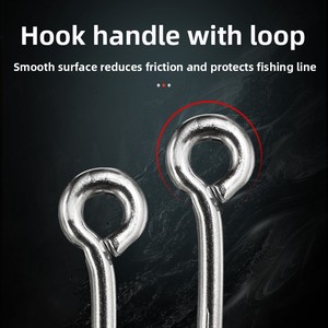 Hameçons <span class=keywords><strong>de</strong></span> pêche LOVITA 10827 pour appâts vivants, hameçons circulaires, acier inoxydable robuste, tranchants, pour la pêche en eau salée et en rivière, pour la pêche à la <span class=keywords><strong>carpe</strong></span>, taille 1/0-12/0 - Product Image 4