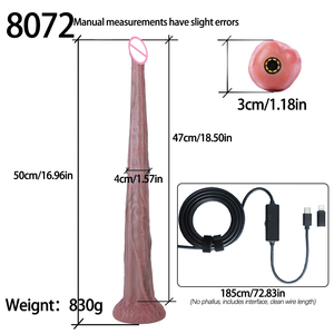 Telecamera Endoscopica HD 3MP Skin Touch con Plug Anale da 50cm e 8 Luci LED, Visualizzazione in Tempo Reale, Dildo per Esplorazione Adulta, Giocattolo Sessuale per <span class=keywords><strong>Adulti</strong></span> - Product Image 6