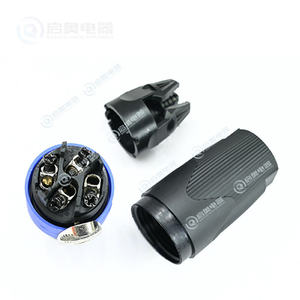 4ピン<span class=keywords><strong>Speakon</strong></span> XLRオス銅コンタクトブルースナップフィットオーディオスピーカープラグマイクとスピーカー用ニッケルメッキケーブルコネクタ - Product Image 2