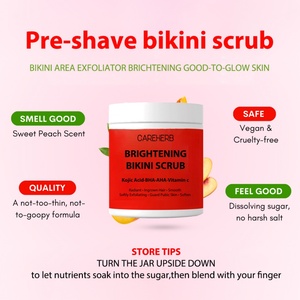 Gommage corporel éclaircissant personnalisé à l'acide kojique, vitamine C, AHA, BHA pour les aisselles, l'intérieur des cuisses, la zone intime et le bikini - Product Image 5