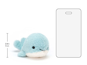 <span class=keywords><strong>Jelly</strong></span> Catts Baleine en peluche moelleuse <span class=keywords><strong>bleu</strong></span> ciel, avec ventre crème et sourire, pour la décoration de la chambre de bébé - Product Image 2