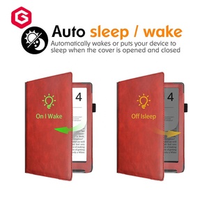 Housse de protection Ereader la plus fine et la plus légère 7.8 pouces en cuir PU Smart Cover pour pochette <span class=keywords><strong>inkpad</strong></span> 4 étui avec dragonne - Product Image 3
