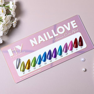 Hanyi thiết kế cao cấp UV Gel Sơn Móng Tay Chất lỏng kim loại hiệu ứng với đèn LED chai đóng gói OEM/ODM với biểu tượng tùy chỉnh - Product Image 2