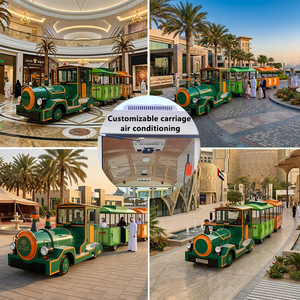 <span class=keywords><strong>Train</strong></span> électrique sans rail personnalisé 20 places pour enfants et adultes, idéal pour parcs d'attractions et centres commerciaux - Product Image 2