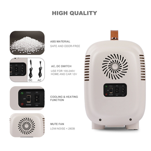 <span class=keywords><strong>Mini</strong></span> Refrigerador Termoeléctrico Portátil de Lujo, Color Blanco, 5 Litros, 6 Latas, 12V 220V, Pequeño y Elegante, Venta al Por Mayor - Product Image 4