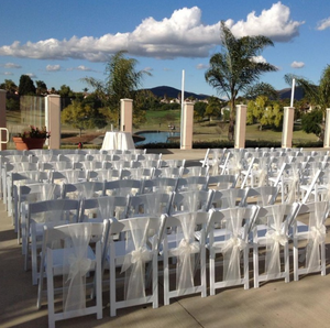 Sillas Plegables Acolchadas de Resina Blanca para Jardín, Eventos y Bodas, Resistentes, de Alta Calidad, 1000 lb, Ligeras - Product Image 6