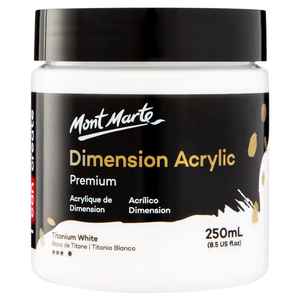 Peinture acrylique 3D Mont Marte Dimension 250 ml - Blanc titane - Product Image 5