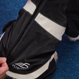 Chaqueta Impermeable de Alta Visibilidad para Perros de Raza Grande (Greyhound) con Cuello Alto y Cierre de Cremallera, de Poliéster/Nylon, para Días de <span class=keywords><strong>Nieve</strong></span> - Product Image 4