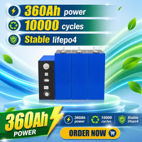Baterai LiFePO4 HYL IMR 18650 3.2V 360Ah Baru, 10000 Siklus, Dapat Diisi Ulang, DIY 12V 24V 48V RV EV Energi Rumah, Golf Cart