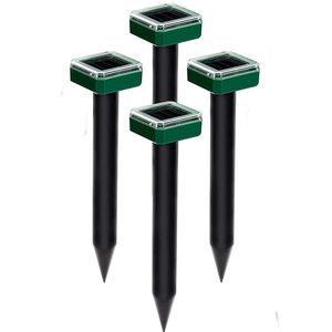 Repelente ultrasónico de topos y roedores con energía solar, disuasorio de topos para exteriores y control de plagas de serpientes, fuente eléctrica - Product Image 1