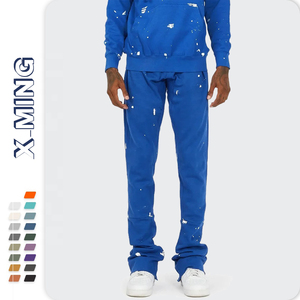 Pantalon de survêtement coupe ajustée à imprimé bouffant personnalisé du fabricant Pantalon de survêtement en coton avec poches Pantalon de jogging évasé pour hommes - Product Image 2