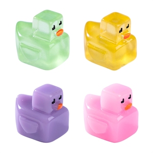 Mini Adornos Decorativos de Píxeles Luminosos con Forma de Patito Amarillo, para Manualidades, Accesorios Decorativos, Miniaturas - Product Image 1