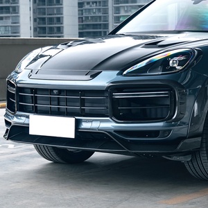 Lame avant en fibre de carbone 2018-2023, déflecteur inférieur, nouvelle mise à niveau du pare-chocs, spoiler avant pour Cayenne Turbo - Product Image 3