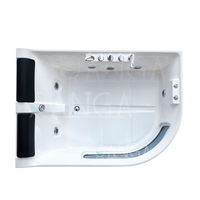 Baignoire Spa Jacuzzi 2 Personnes avec Jets Hydromassants et Kits de Massage Intérieur