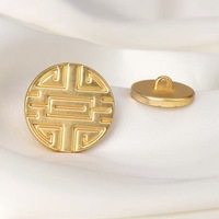 Boutons en métal plaqués or de style chinois ancien pour chemises Cheongsams et décorations simples à motifs nuageux
