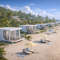 Maison Capsule Modulaire Préfabriquée Pod de Luxe pour Projets d'Hôtel ou Bureaux en Chine, Capsule Spatiale 18 28 38 M2