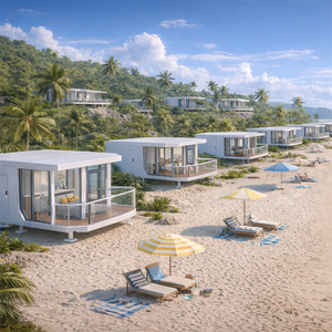 Cápsula Modular Prefabricada Casa Pod de Lujo Prefabricada Para Oficinas en China Hotel Cápsula Espacial de 18 28 38 M2 Para Proyectos - Product Image 1