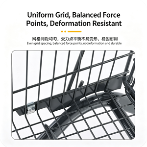 340L Wire Mesh Shopping <b>Cart</b> Large Capacity Supermarket Trolley Quiet <b>Rolling</b> Swivel Wheels Retail Store Use Use Set Kit - Product Image 6