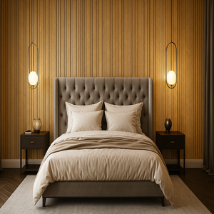 Rouleau d'autocollant mural en latte <span class=keywords><strong>de</strong></span> grain <span class=keywords><strong>de</strong></span> <span class=keywords><strong>bois</strong></span> | Rouleau <span class=keywords><strong>de</strong></span> panneau mural décoratif en PVC pour mur d'accent <span class=keywords><strong>de</strong></span> tête <span class=keywords><strong>de</strong></span> <span class=keywords><strong>lit</strong></span> <span class=keywords><strong>de</strong></span> chambre - Product Image 2