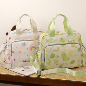Nuevo bolso estampado multicapa de gran capacidad para mujer, bolso de nailon duradero, poliéster, un solo hombro, mamá, bebé, moda de <span class=keywords><strong>verano</strong></span> - Product Image 4