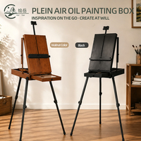 Chevalet portable HUEVE HX-1 pour peinture à l'huile en plein air, boîte à croquis d'artiste, trépied, chevalet français, idéal pour la peinture en extérieur