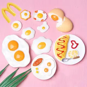 Hot Selling Resin Craft Simulation Poached Egg Sticker Cream Phone Case DIY Material Refrigerator Magnet Accessories