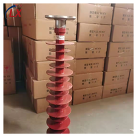 Isolateur composite haute tension LX 66KV 8KN Résistance à la traction 770mm Longueur 670mm Distance d'isolation Caoutchouc de silicone